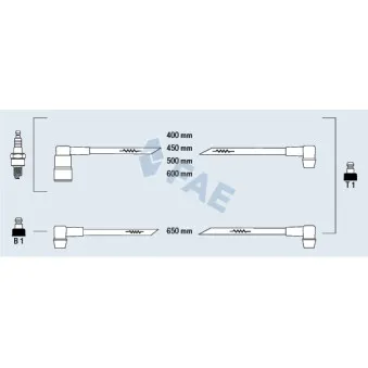 Kit de câbles d'allumage FAE 83190