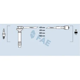 FAE 83238 - Kit de câbles d'allumage