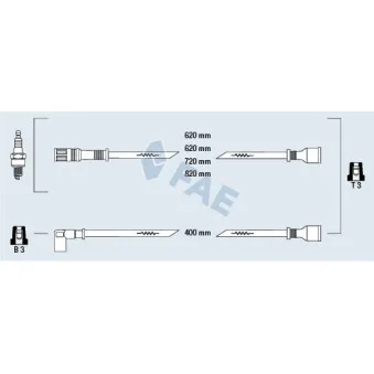 Kit de câbles d'allumage FAE 83460