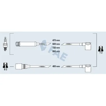 Kit de câbles d'allumage FAE OEM 90297423
