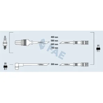 Kit de câbles d'allumage FAE 83650