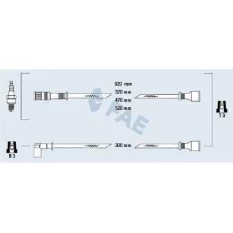 Kit de câbles d'allumage FAE 83660