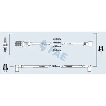 Kit de câbles d'allumage FAE 83810