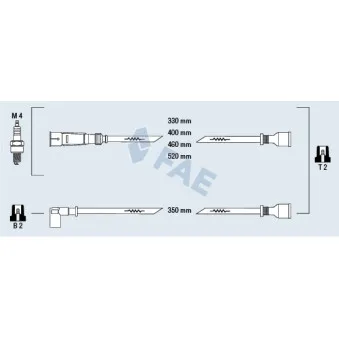 Kit de câbles d'allumage FAE 83960