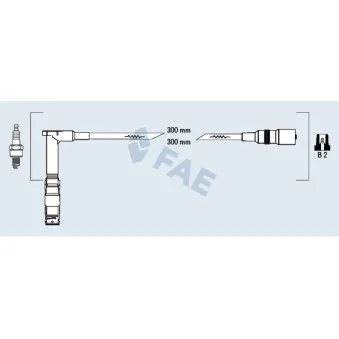 Kit de câbles d'allumage FAE 85051
