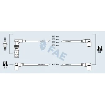 FAE 85059 - Kit de câbles d'allumage