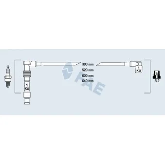 Kit de câbles d'allumage ENGITECH ENT910200