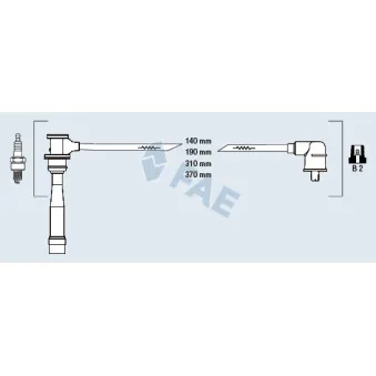 FAE 85116 - Kit de câbles d'allumage