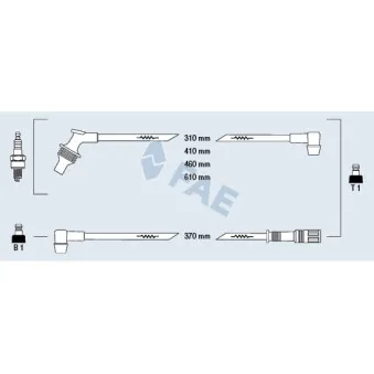 FAE 85210 - Kit de câbles d'allumage