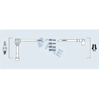 Kit de câbles d'allumage ASHIKA 132-05-507