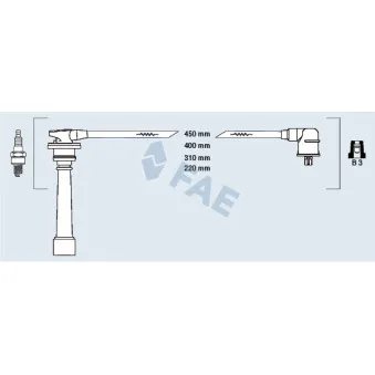 FAE 85394 - Kit de câbles d'allumage
