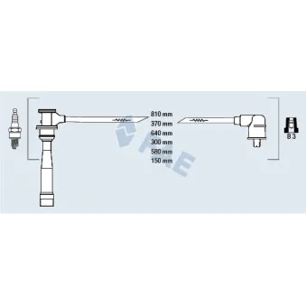 FAE 85396 - Kit de câbles d'allumage