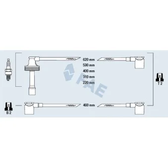 Kit de câbles d'allumage ENGITECH ENT910243