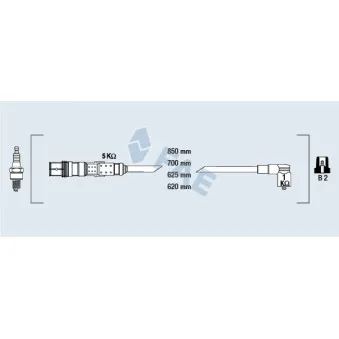 Kit de câbles d'allumage FAE OEM 030905409C