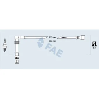 Kit de câbles d'allumage FAE 85682