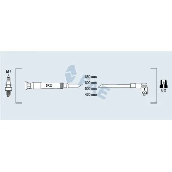 Kit de câbles d'allumage FAE OEM 60566483