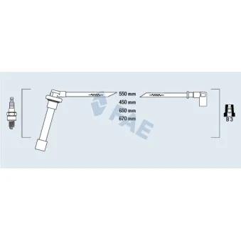 Kit de câbles d'allumage QUINTON HAZELL XC704