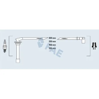 FAE 85830 - Kit de câbles d'allumage