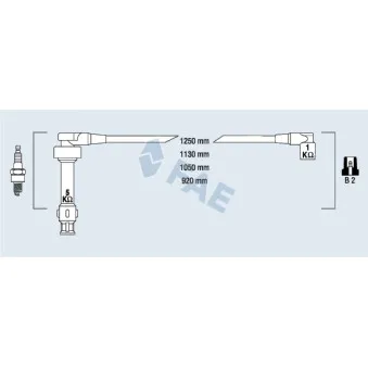 FAE 85940 - Kit de câbles d'allumage