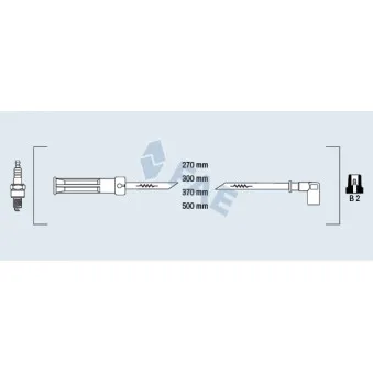Kit de câbles d'allumage FAE OEM 2245000Q0B