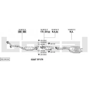 Echappement BOSAL 052.040.84