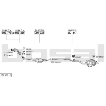 Echappement BOSAL 052.050.12