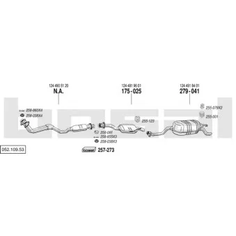 Echappement BOSAL 052.109.53