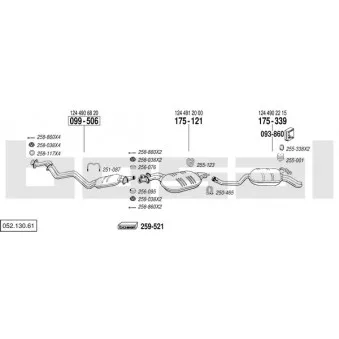 Echappement BOSAL 052.130.61