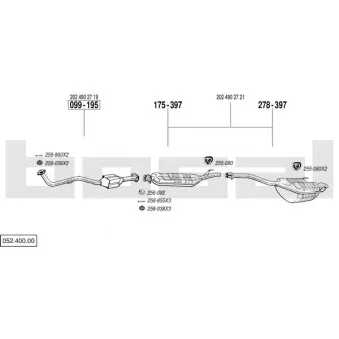 Echappement BOSAL 052.400.00