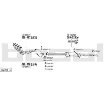 BOSAL 052.900.15 - Echappement