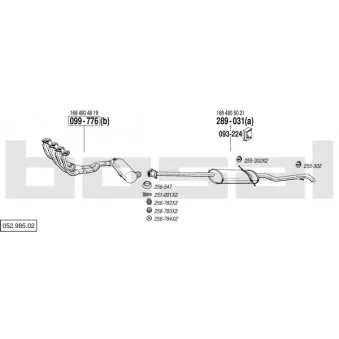 BOSAL 052.985.02 - Echappement