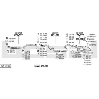 BOSAL 054.450.50 - Echappement