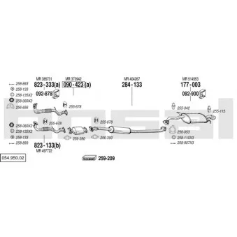 Echappement BOSAL 054.950.02