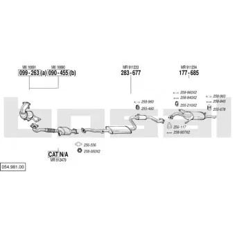 BOSAL 054.981.00 - Echappement