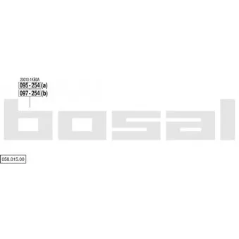 BOSAL 058.015.00 - Echappement