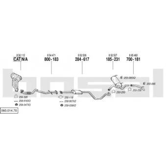 BOSAL 060.014.70 - Echappement