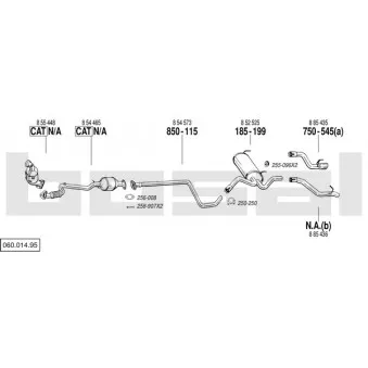 Echappement BOSAL 060.014.95