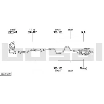 Echappement BOSAL 060.015.30