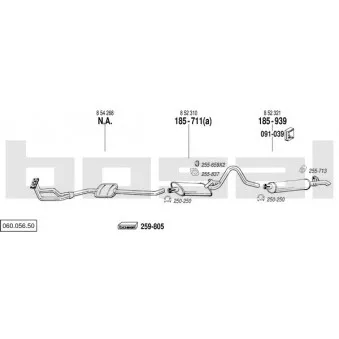 Echappement BOSAL 060.056.50