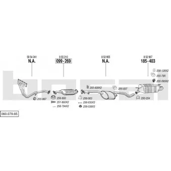 Echappement BOSAL 060.079.65