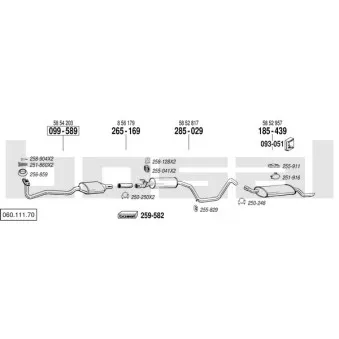 BOSAL 060.111.70 - Echappement