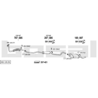 BOSAL 060.120.50 - Echappement