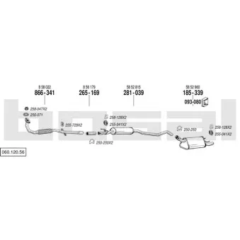 Echappement BOSAL 060.120.56