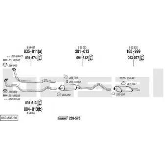 Echappement BOSAL 060.235.50