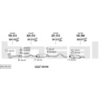 Echappement BOSAL 060.255.50