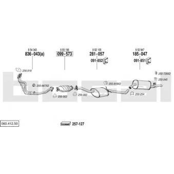 Echappement BOSAL 060.412.50