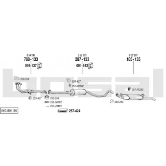 Echappement BOSAL 060.501.50