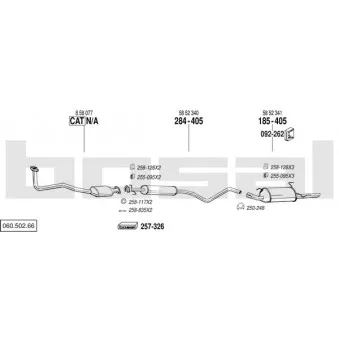 Echappement BOSAL 060.502.66