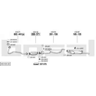 Echappement BOSAL 060.504.60