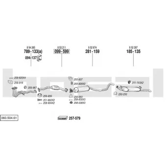 Echappement BOSAL 060.504.61